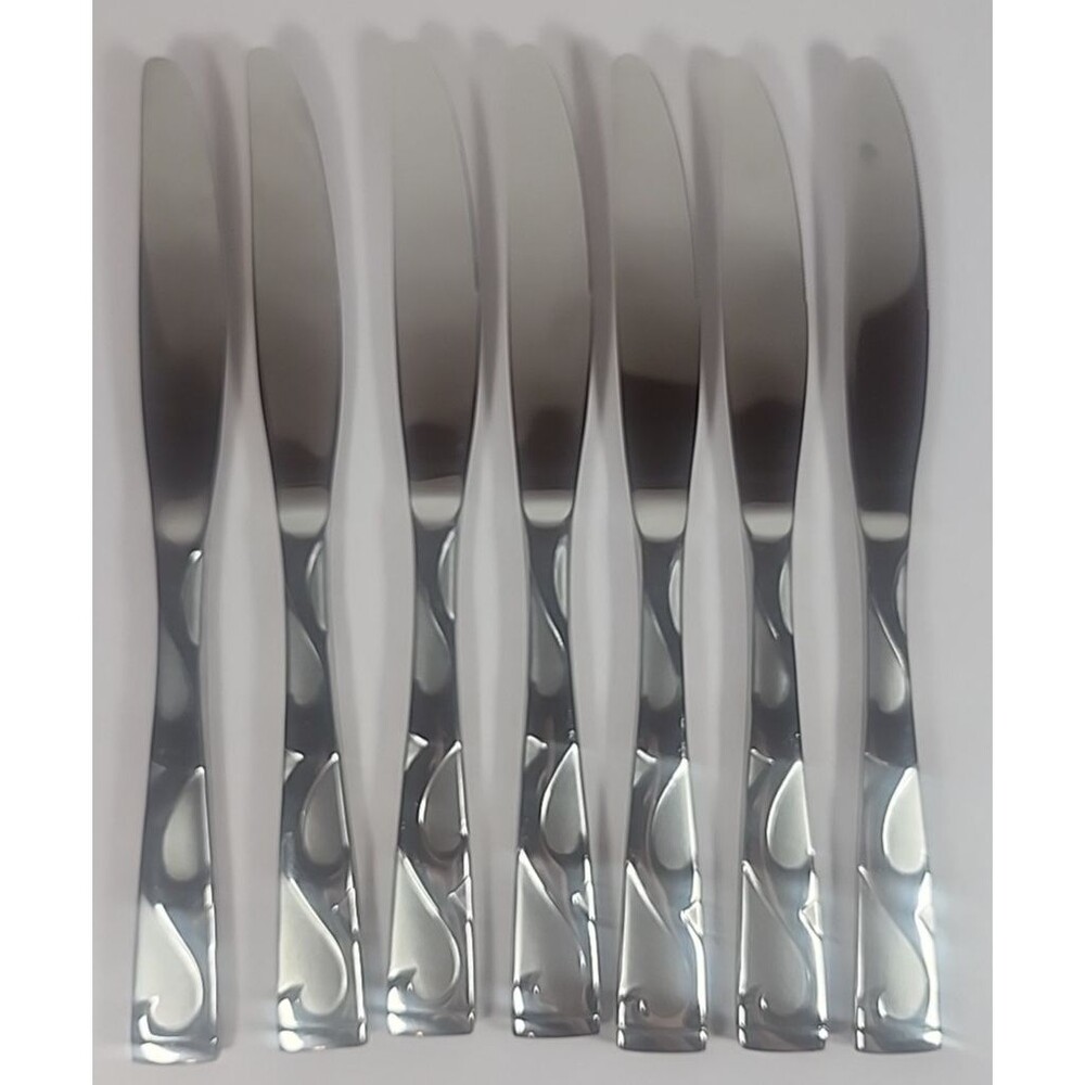 Set of 7 Oneida TUSCANY Butter Knives 9 1/2" Stainless Flatware